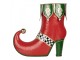 Christmas Decoration Figurine Boots 41x16x39 Cm Red Metal - 41*16*39 cm Clayre & Eef