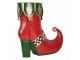 Christmas Decoration Figurine Boots 41x16x39 Cm Red Metal - 41*16*39 cm Clayre & Eef