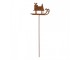 Rustikální rezavý zápich sáňky Sled Rust - 12*1*38 cm Clayre & Eef