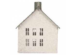 Decorative Figurine House 12x7x15 Cm White Metal - 12*7*15 cm