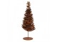 Rezavý rustikální svícen na úzkou svíčku stromek Tree Rust - Ø 18*38 cm Clayre & Eef