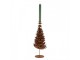Rezavý rustikální svícen na úzkou svíčku stromek Tree Rust - Ø 18*38 cm Clayre & Eef