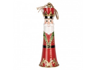 Christmas Decoration Figurine Bell ? 16x47 Cm Red Metal - ? 16*47 cm