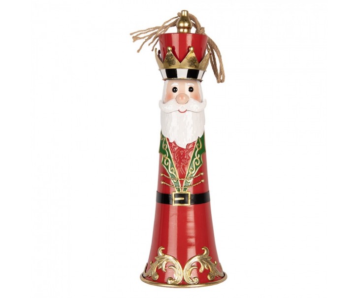 Christmas Decoration Figurine Bell ? 16x47 Cm Red Metal - ? 16*47 cm Clayre & Eef