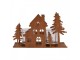 Tealight Holder House 20x8x12 Cm Brown Metal - 20*8*12 cm Clayre & Eef