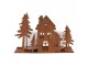 Tealight Holder House 20x8x12 Cm Brown Metal - 20*8*12 cm Clayre & Eef