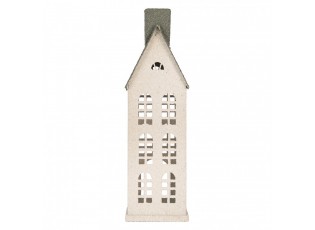 Decorative Figurine House 17x8x38 Cm White Metal - 17*8*38 cm