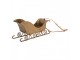 Christmas Ornament Sled 19x4x5 Cm Gold Colored Metal - 19*4*5 cm Clayre & Eef