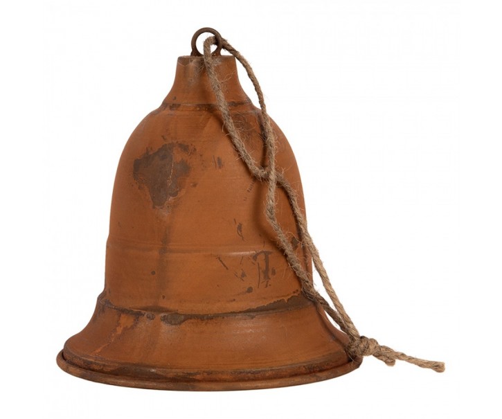 Rustikální rezavý zvonek Bell Rust L - Ø 25*28 cm Clayre & Eef