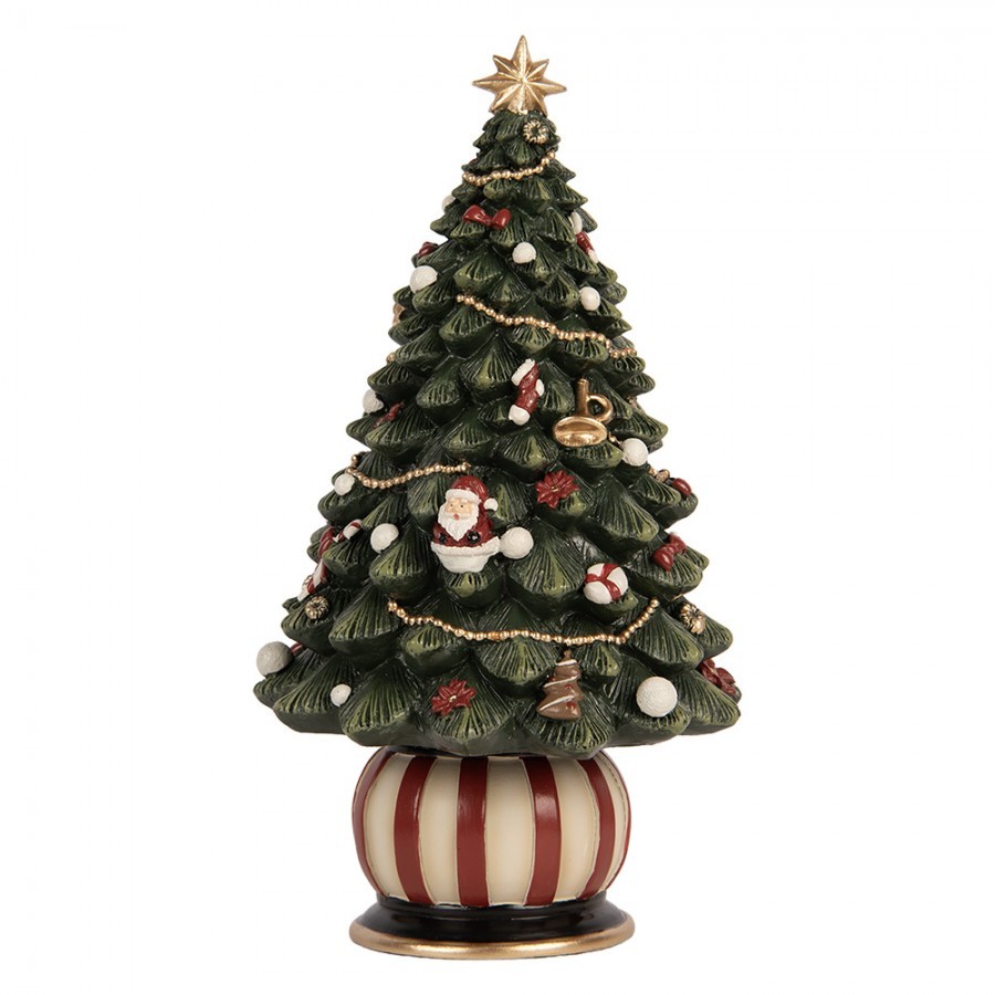 Music Box Christmas Tree ? 13x23 Cm Green Plastic - ? 13*23 cm