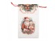Látkový vánoční pytlík Santa s děvčátkem - 14*1*22 cm Clayre & Eef