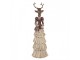 Vánoční dekorace jelení dáma Deer Vintage - 13*11*41 cm Clayre & Eef