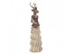 Vánoční dekorace jelení dáma Deer Vintage - 13*11*41 cm Clayre & Eef