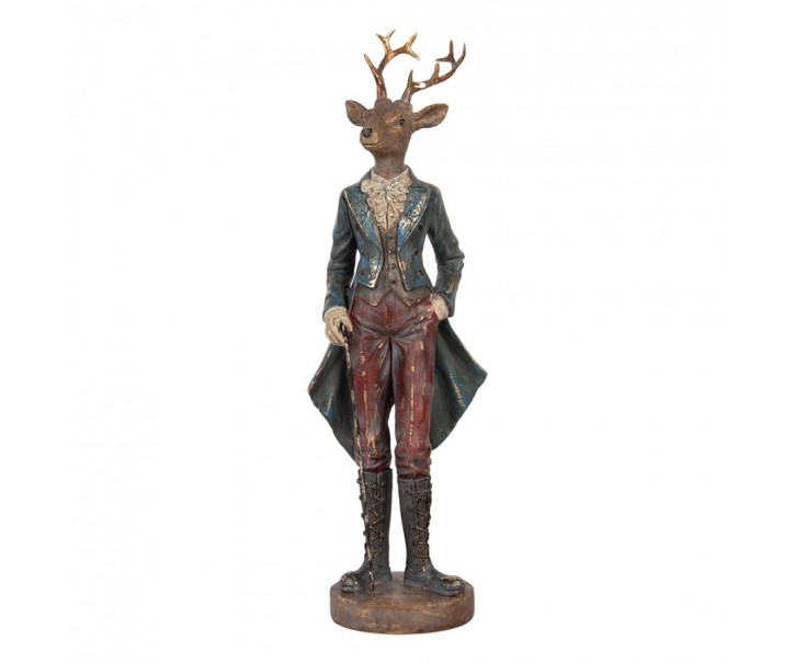 Vánoční dekorace Jelen elegán Deer Vintage - 13*12*42 cm Clayre & Eef