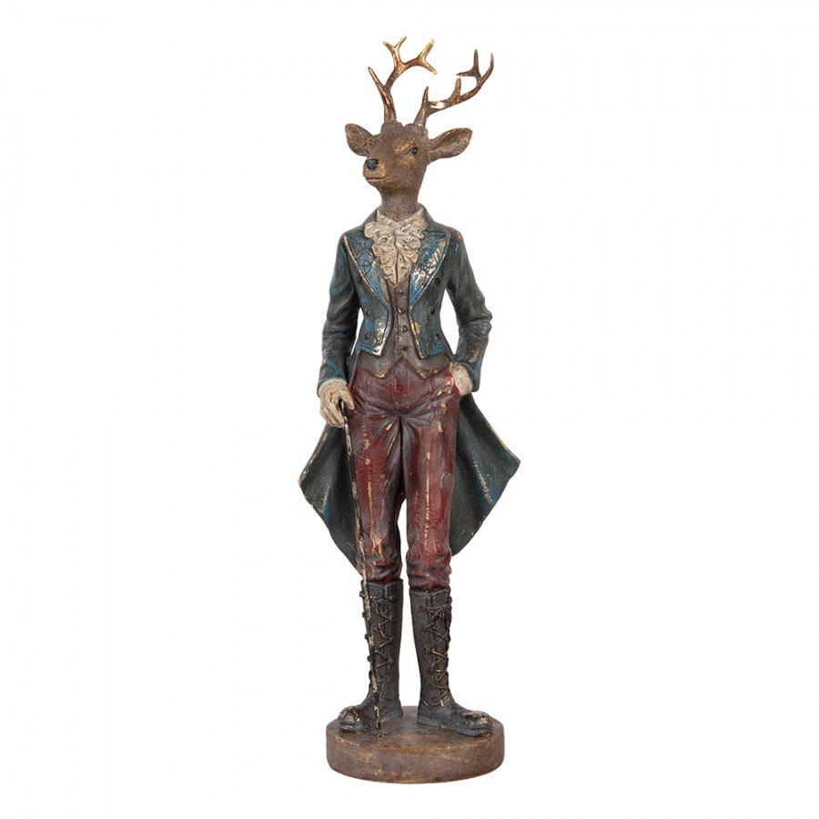 Vánoční figurka jelení elegán Deer Vintage - 13*12*42 cm