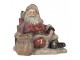 Christmas Decoration Figurine Santa Claus 23x19x19 Cm Red Plastic - 23*19*19 cm Clayre & Eef
