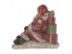 Christmas Decoration Figurine Santa Claus 23x19x19 Cm Red Plastic - 23*19*19 cm Clayre & Eef