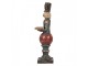 Christmas Decoration Figurine Nutcracker 10x9x29 Cm Red Plastic - 10*9*29 cm Clayre & Eef