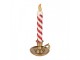 Christmas Decoration Figurine Candlestick 12x11x26 Cm Gold Colored Plastic - 12*11*26 cm Clayre & Eef