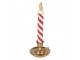 Christmas Decoration Figurine Candlestick 12x11x26 Cm Gold Colored Plastic - 12*11*26 cm Clayre & Eef