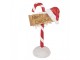 Christmas Decoration Figurine Candy Cane 10x6x17 Cm Red Plastic - 10*6*17 cm Clayre & Eef