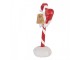 Christmas Decoration Figurine Candy Cane 10x6x17 Cm Red Plastic - 10*6*17 cm Clayre & Eef