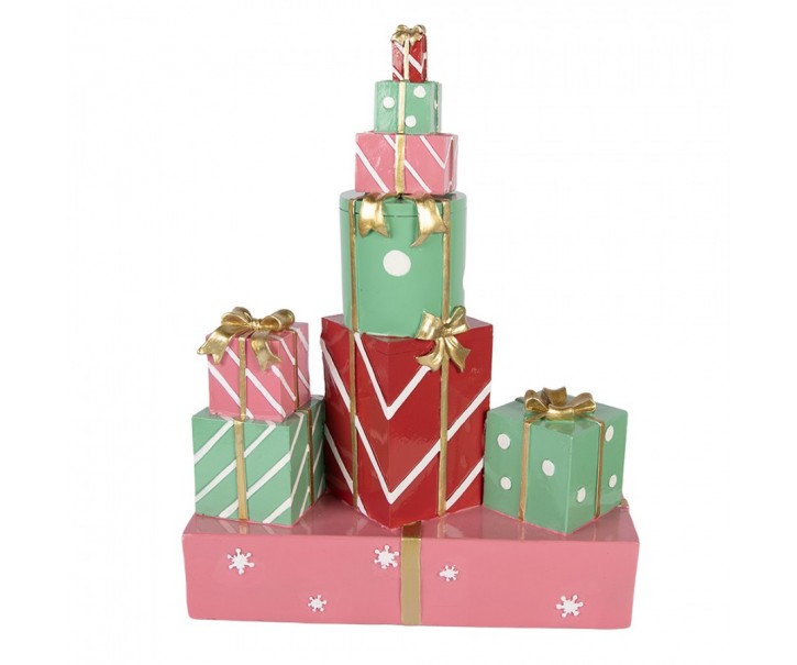 Christmas Decoration Figurine Gift 27x12x36 Cm Green Plastic - 27*12*36 cm Clayre & Eef