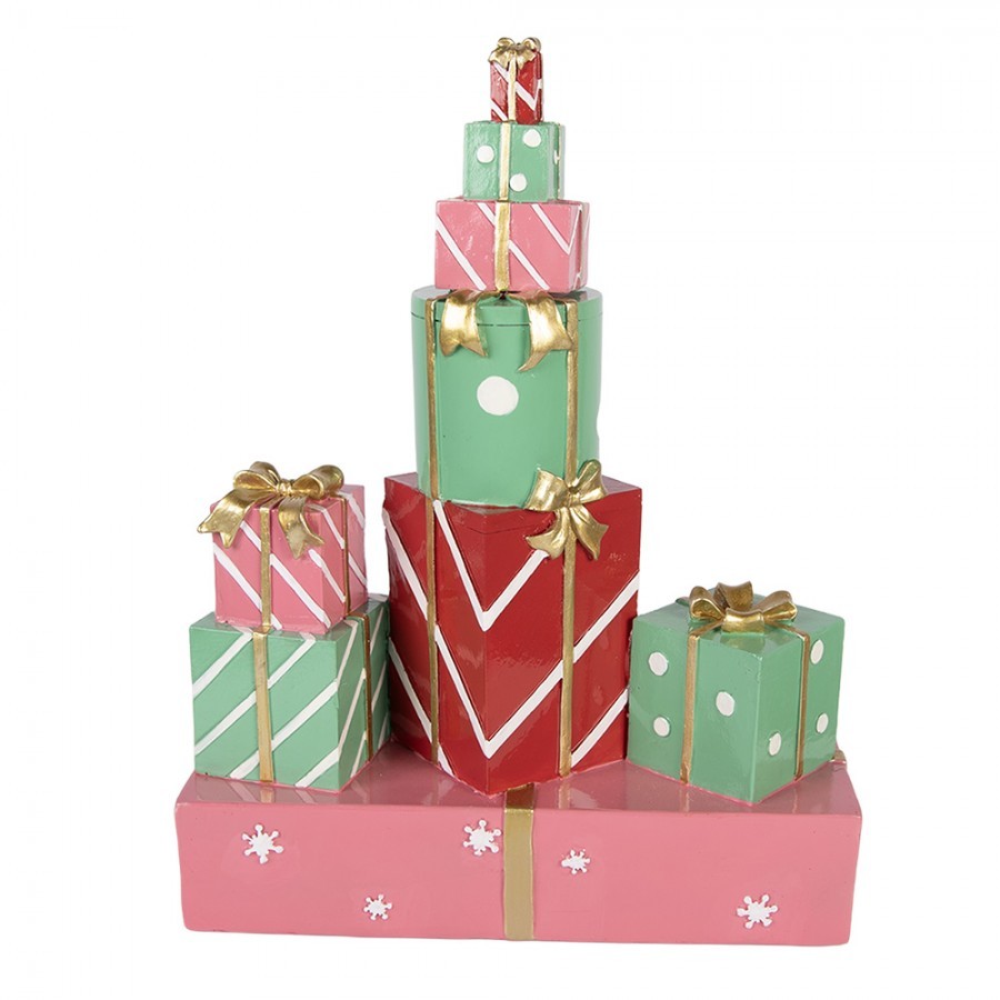 Christmas Decoration Figurine Gift 27x12x36 Cm Green Plastic - 27*12*36 cm