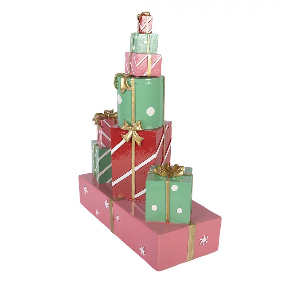 Christmas Decoration Figurine Gift 27x12x36 Cm Green Plastic - 27*12*36 cm
