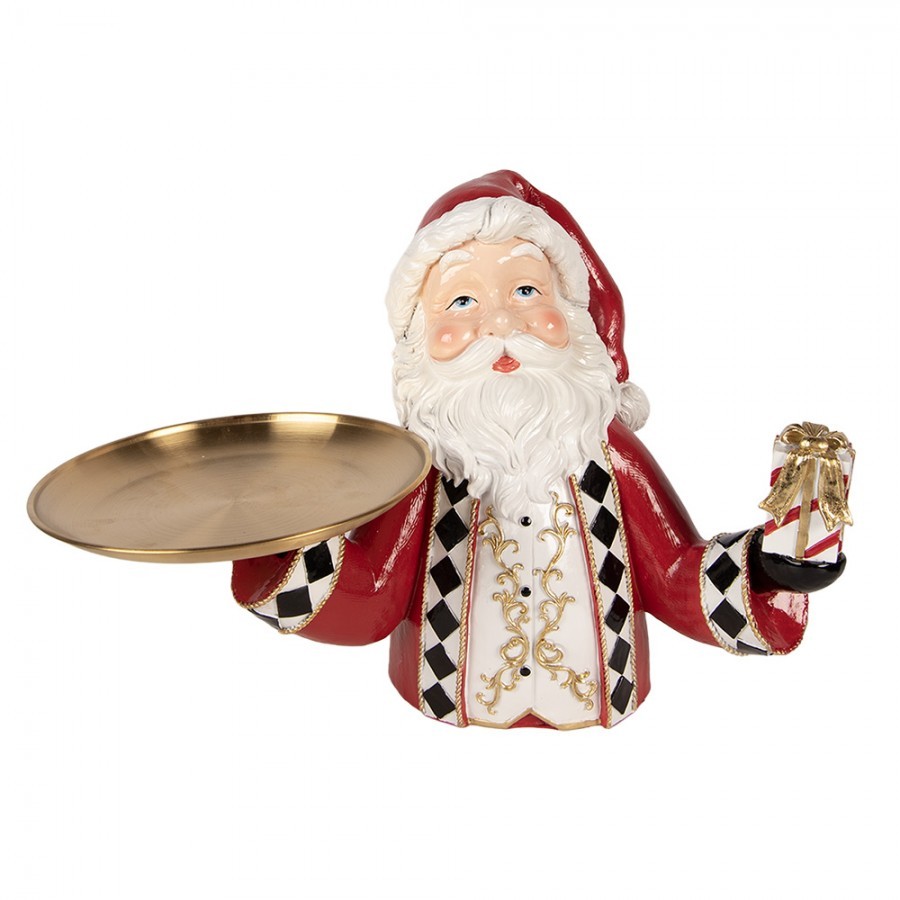 Christmas Decoration Figurine Santa Claus 35x22x25 Cm Red Plastic - 35*22*25 cm