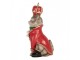 Christmas Decoration Figurine Cat 8x11x21 Cm Grey Plastic - 8*11*21 cm Clayre & Eef