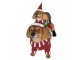 Christmas Decoration Figurine Dog 36x13x31 Cm Brown Plastic - 36*13*31 cm Clayre & Eef