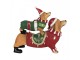 Christmas Decoration Figurine Dog 36x13x31 Cm Brown Plastic - 36*13*31 cm Clayre & Eef