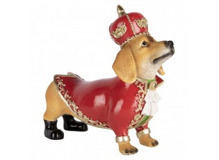 Christmas Decoration Figurine Dog 22x10x19 Cm Brown Plastic - 22*10*19 cm