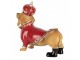 Christmas Decoration Figurine Dog 22x10x19 Cm Brown Plastic - 22*10*19 cm Clayre & Eef