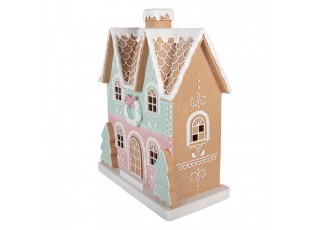 Gingerbread House 38x20x48 Cm Brown Plastic - 38*20*48 cm