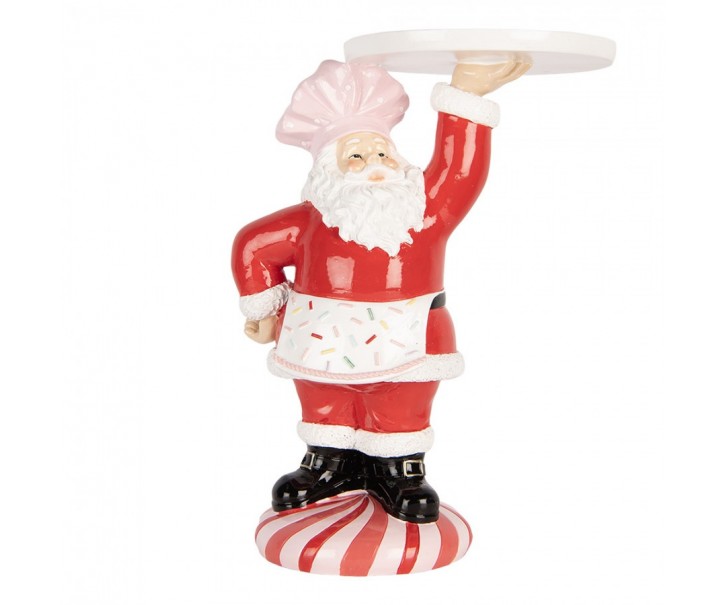 Christmas Decoration Figurine Santa Claus 21x14x27 Cm Red Plastic - 21*14*27 cm Clayre & Eef