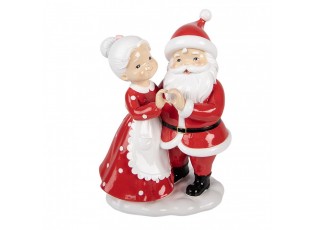 Christmas Decoration Figurine Santa Claus 16x10x23 Cm Red Plastic - 16*10*23 cm