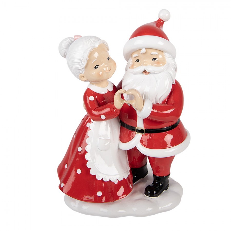Christmas Decoration Figurine Santa Claus 16x10x23 Cm Red Plastic - 16*10*23 cm