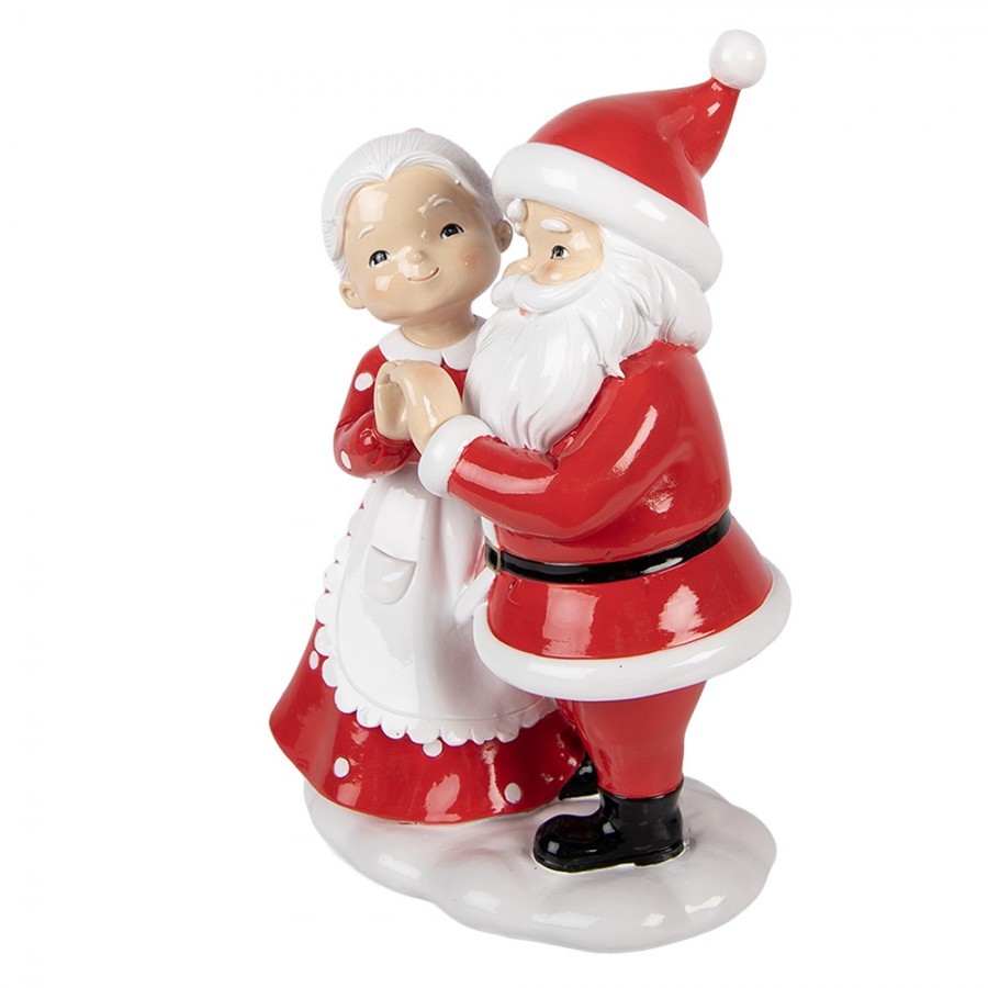 Vánoční figurka Santa Claus a Paní Clausová – 16*10*23 cm