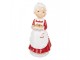 Christmas Decoration Figurine Mrs. Claus 10x10x20 Cm Red Plastic - 10*10*20 cm Clayre & Eef