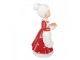 Christmas Decoration Figurine Mrs. Claus 10x10x20 Cm Red Plastic - 10*10*20 cm Clayre & Eef