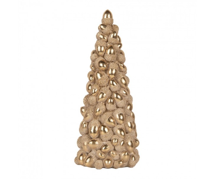 Christmas Decoration Figurine Christmas Tree ? 13x31 Cm Brown Plastic - ? 13*31 cm Clayre & Eef