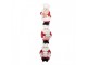 Christmas Decoration Figurine Santa Claus 12x14x52 Cm Red Plastic - 12*14*52 cm Clayre & Eef