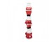 Christmas Decoration Figurine Santa Claus 12x14x52 Cm Red Plastic - 12*14*52 cm Clayre & Eef