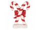 Christmas Decoration Figurine Candy Cane 19x8x25 Cm Red Plastic - 19*8*25 cm Clayre & Eef