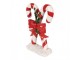 Christmas Decoration Figurine Candy Cane 19x8x25 Cm Red Plastic - 19*8*25 cm Clayre & Eef