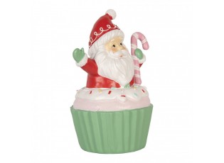 Christmas Decoration Figurine Santa Claus 10x8x14 Cm Red Plastic - 10*8*14 cm