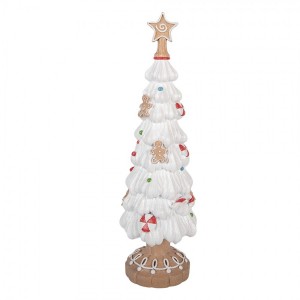 Vánoční dekorace cukrový stromek s perníčky - Ø 12*38 cm