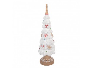 Christmas Decoration Figurine Christmas Tree ? 12x38 Cm White Plastic - ? 12*38 cm